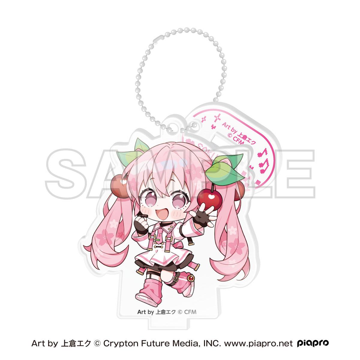桜ミク×Shibuya Sakura Stage 迷你角色立牌鑰匙扣 A款