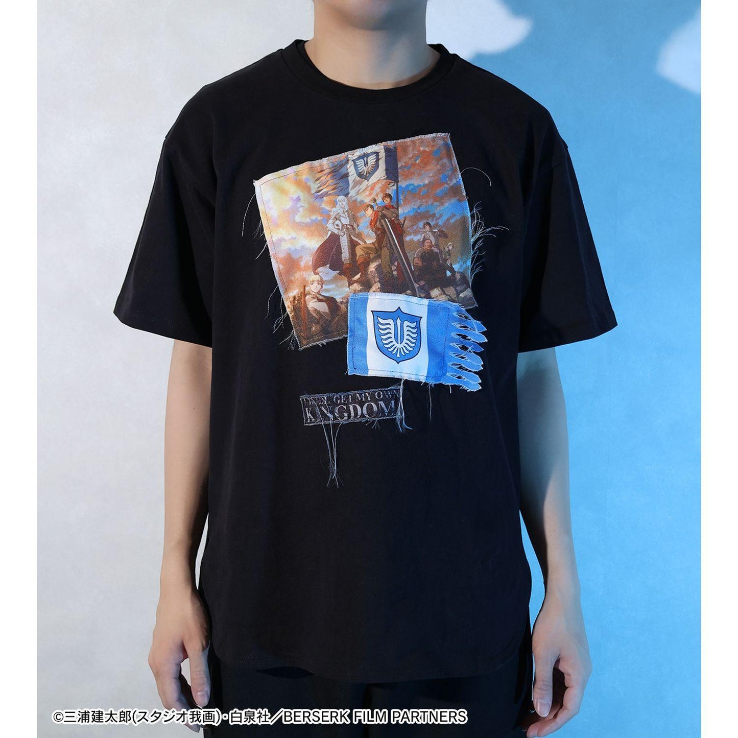 《Berserk》 黃金時代篇 MEMORIAL EDITION shica-ke 鷹之團 貼片Grunge風T恤 L碼 男女同款