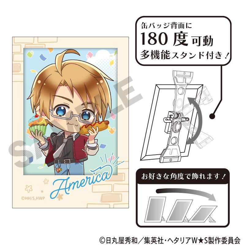 ヘタリア World★Stars(黑塔利亞 World★Stars) 藝術徽章 美國 迷你角色 逛吃美食款