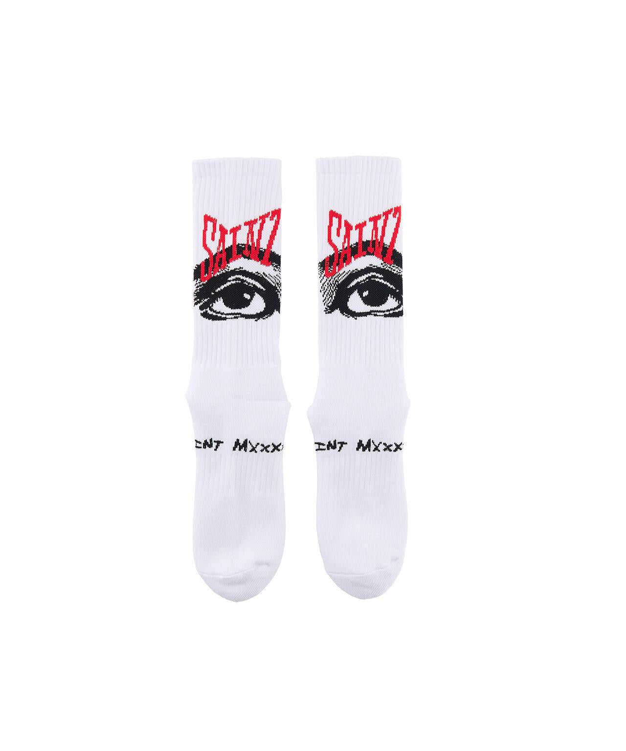 SAINT MICHAEL セントマイケル SOCKS EYE WHITE 襪子