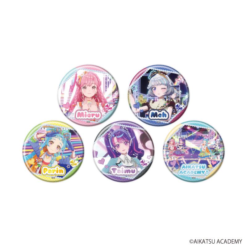 アイカツアカデミー!(偶像活動學院!) 罐裝徽章03/完整套裝(全5種)(場景圖) 完整套裝/5個裝