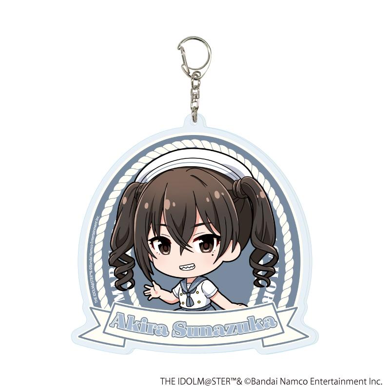 アイドルマスター シンデレラガールズ(偶像大師 灰姑娘女孩) デカアクリルキーホルダー29 砂塚あきら マリンセーラーver.(迷你角色插畫) 亞克力鑰匙扣