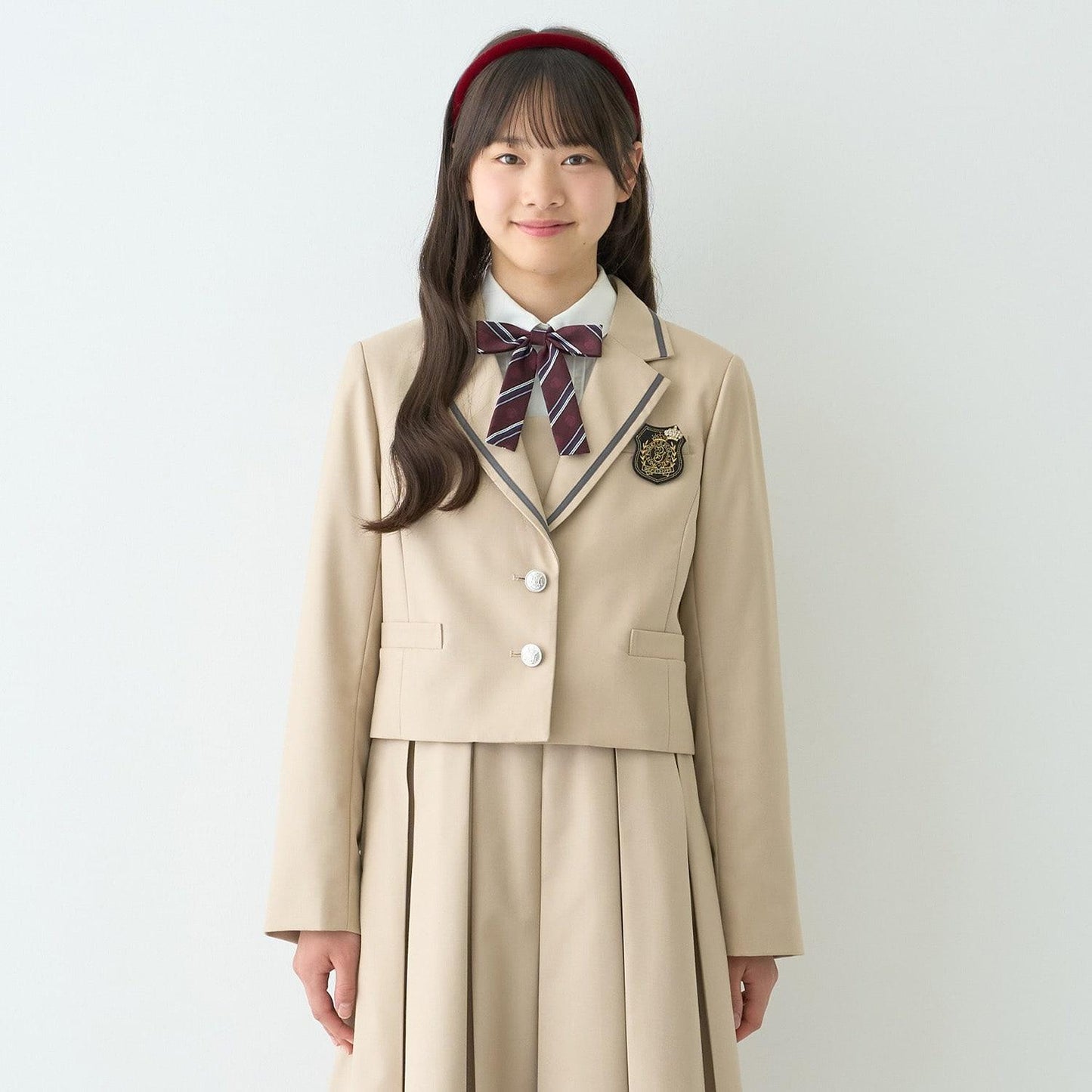 【商品】【畢業服】【絲光處理】圓領剪裁襯衫