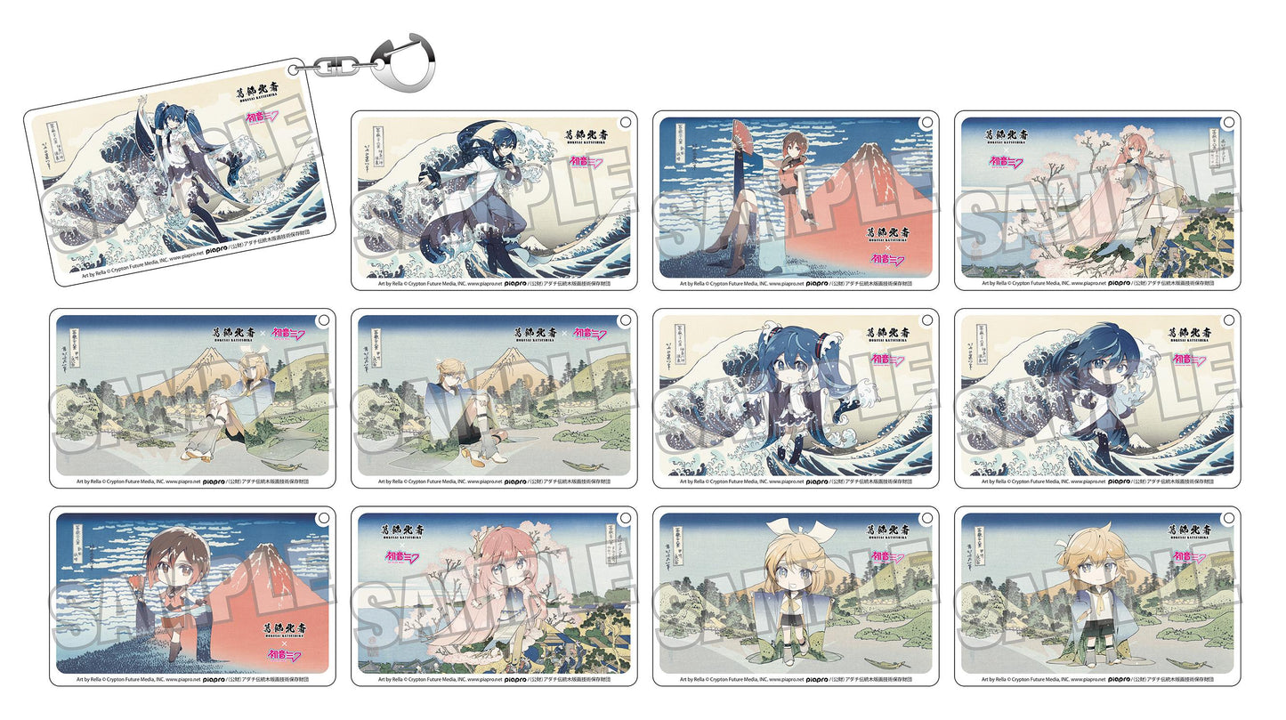 葛飾北斎×《初音未來》 Rella 透明亞克力鑰匙扣 【BOX/12個裝】