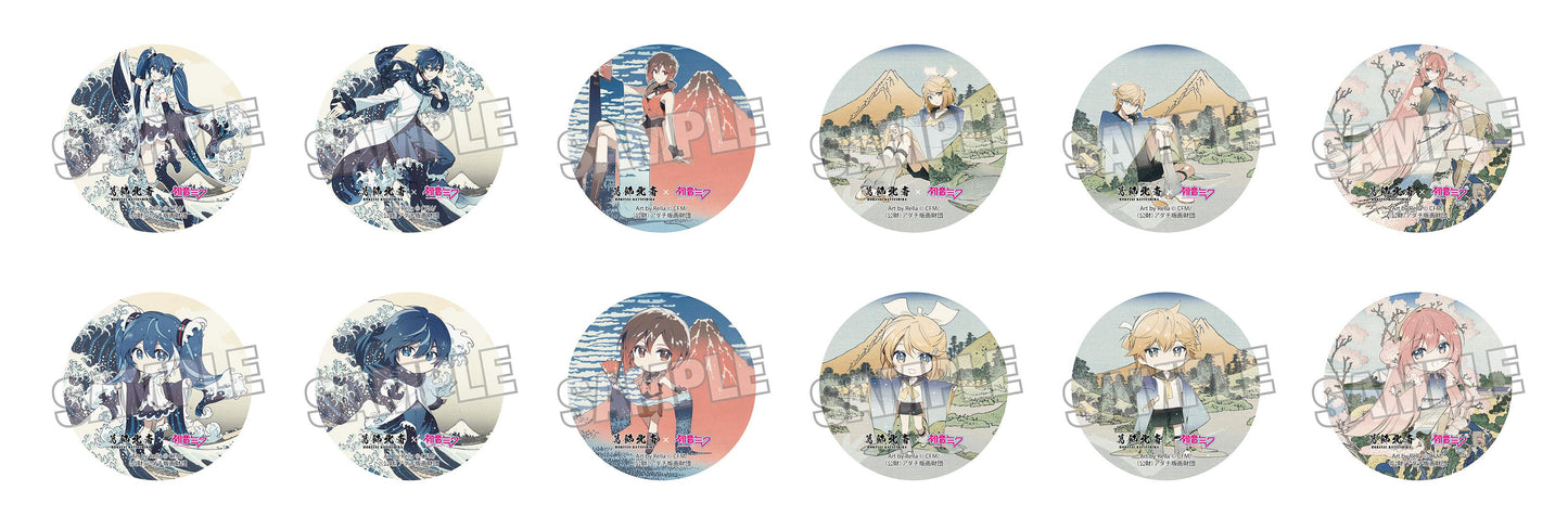 葛飾北斎×《初音未來》 Rella 徽章【BOX/12個裝】