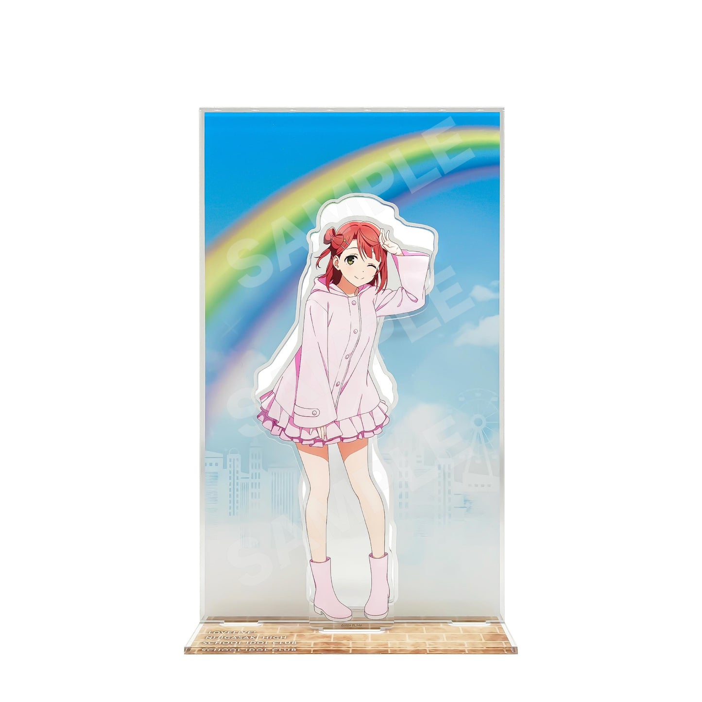 ラブライブ!虹ヶ咲學園スクールアイドル同好會(LoveLive!虹咲學園學園偶像同好會) 雨衣ver. 背景板亞克力立牌 /B 上原步夢