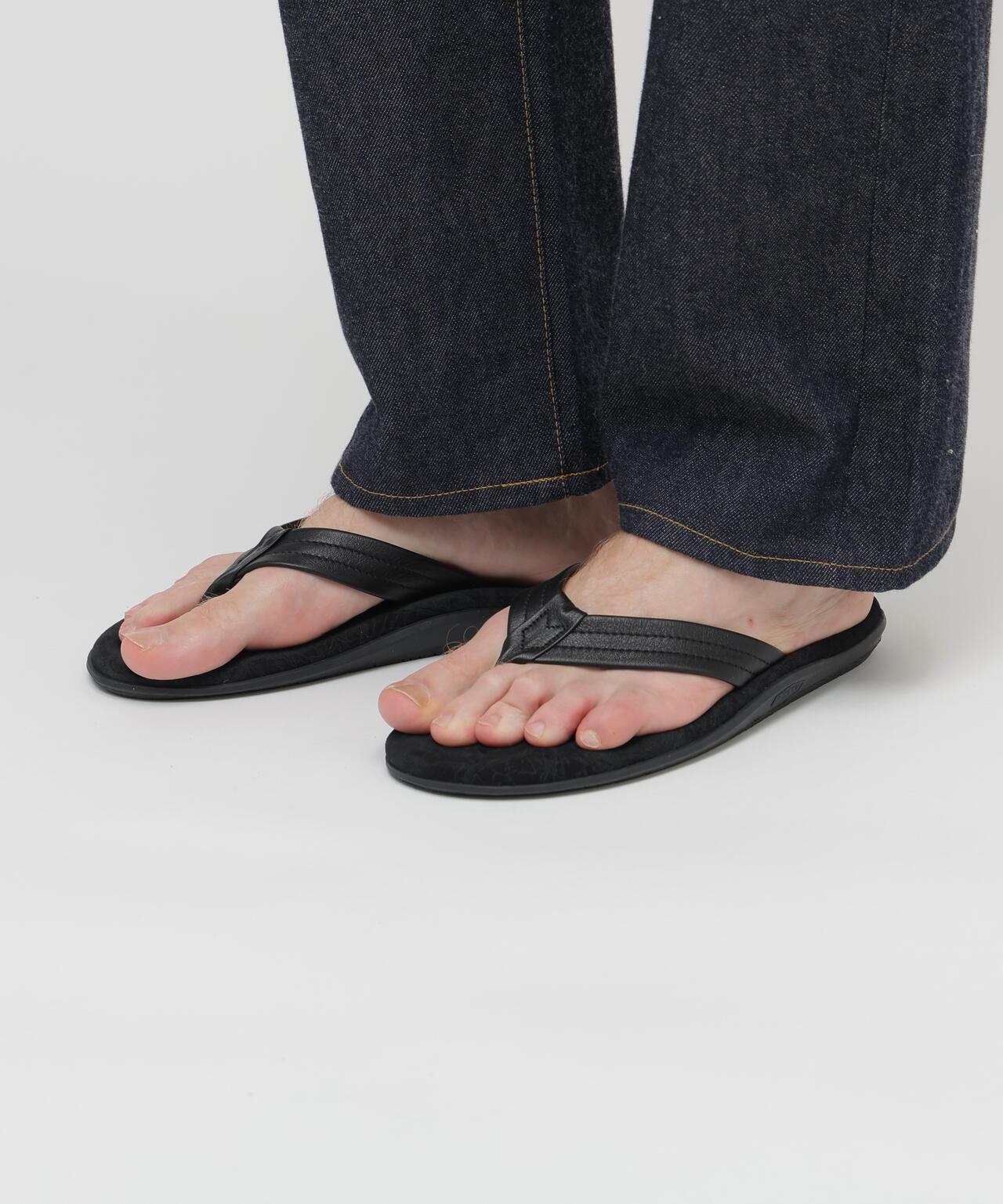 AVIREX×ISLAND SLIPPER MAP PATTERN TONG SANDAL
