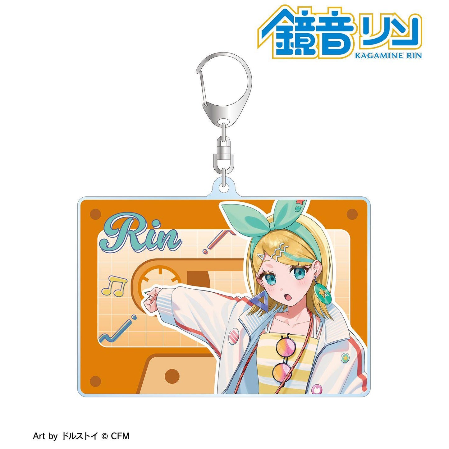 初音ミク(初音未來) 鏡音リン シティポップver. Art by ドルストイ BIG亞克力鑰匙扣