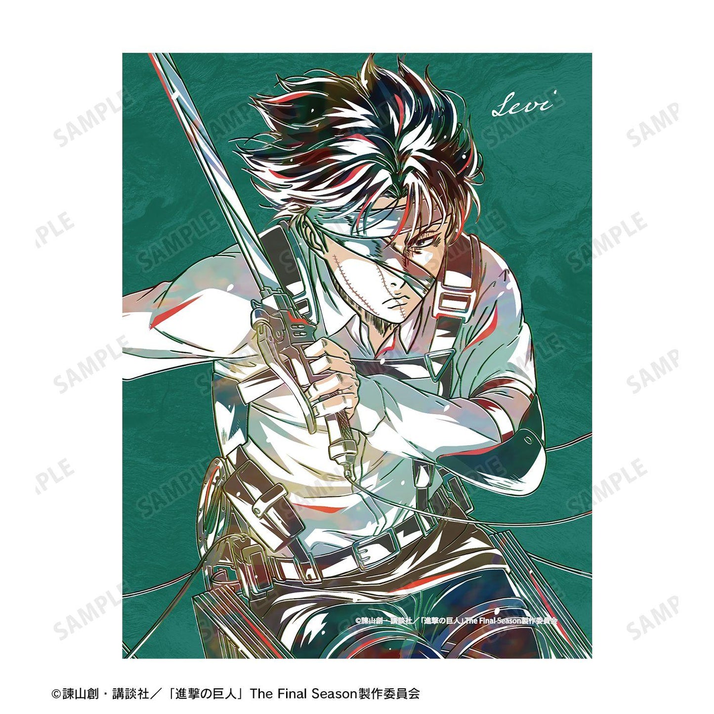 進擊的巨人(進擊的巨人) Ani-Art 第5彈 利威爾 F0號帆布畫板