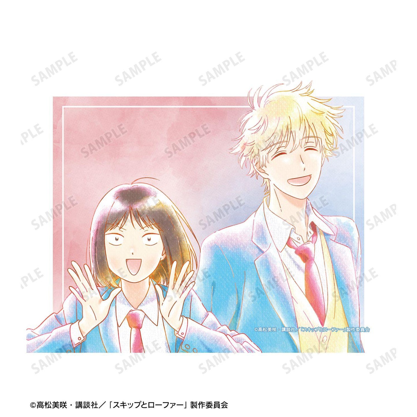 《跳躍和樂福鞋》 巖倉美津未&志摩聰介 Ani-Art aqua label F0號畫布板 ver.A