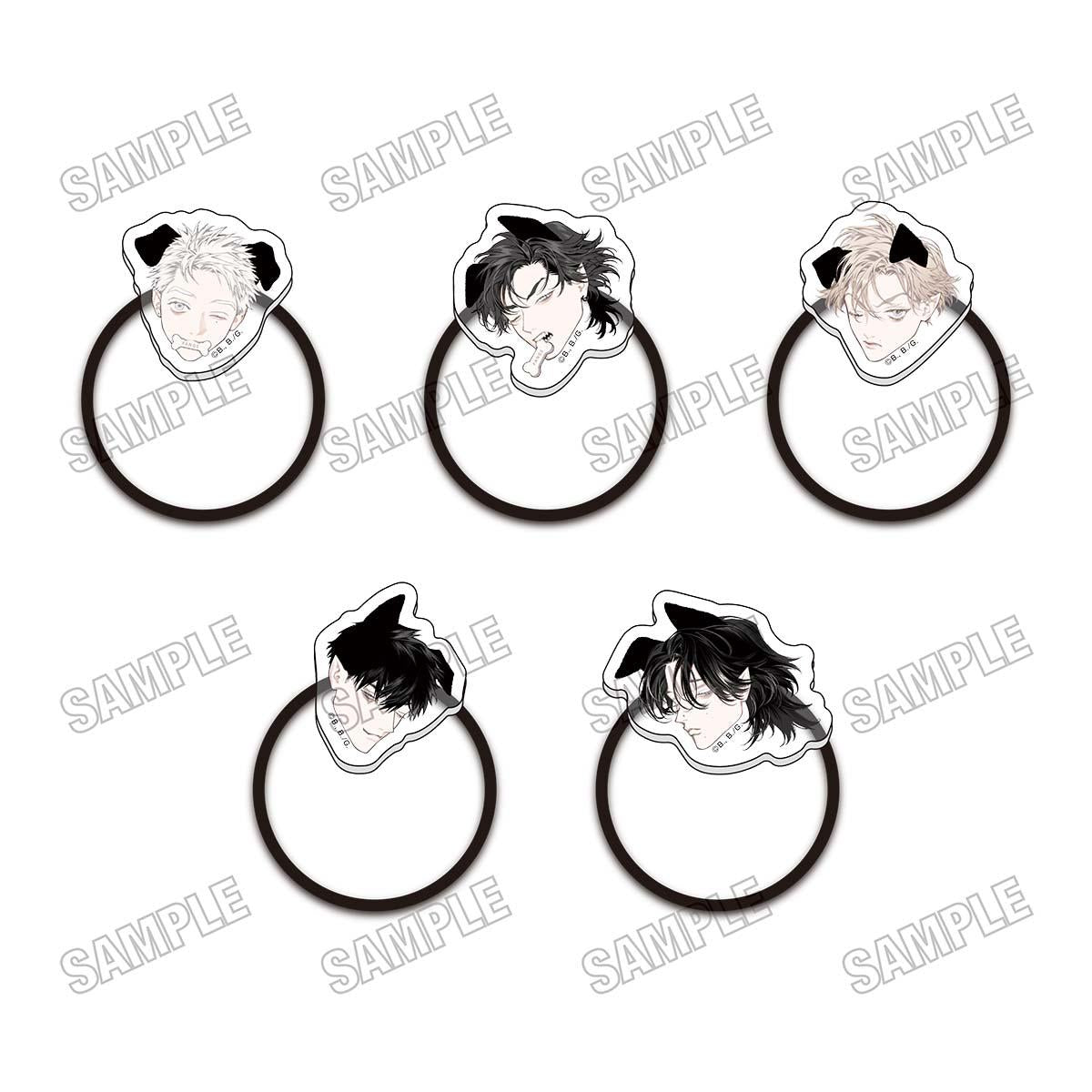 FANGS 描き下ろしアクリルヘアゴムコレクション【WANGS ver.】 【コンプリートBOX/5個入り】