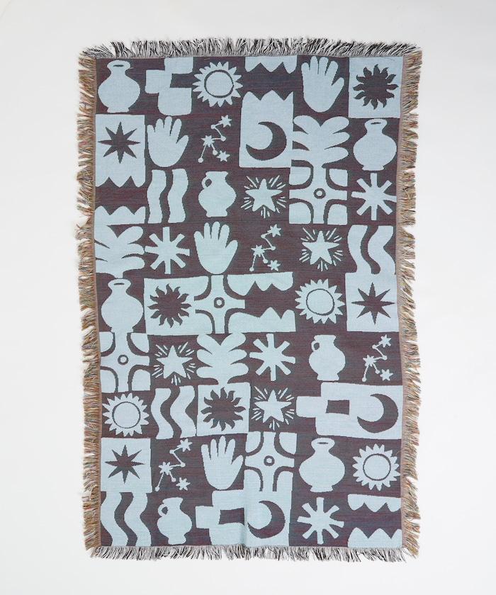 JACQUARD HOME THROWKET 提花編織 多功能蓋毯