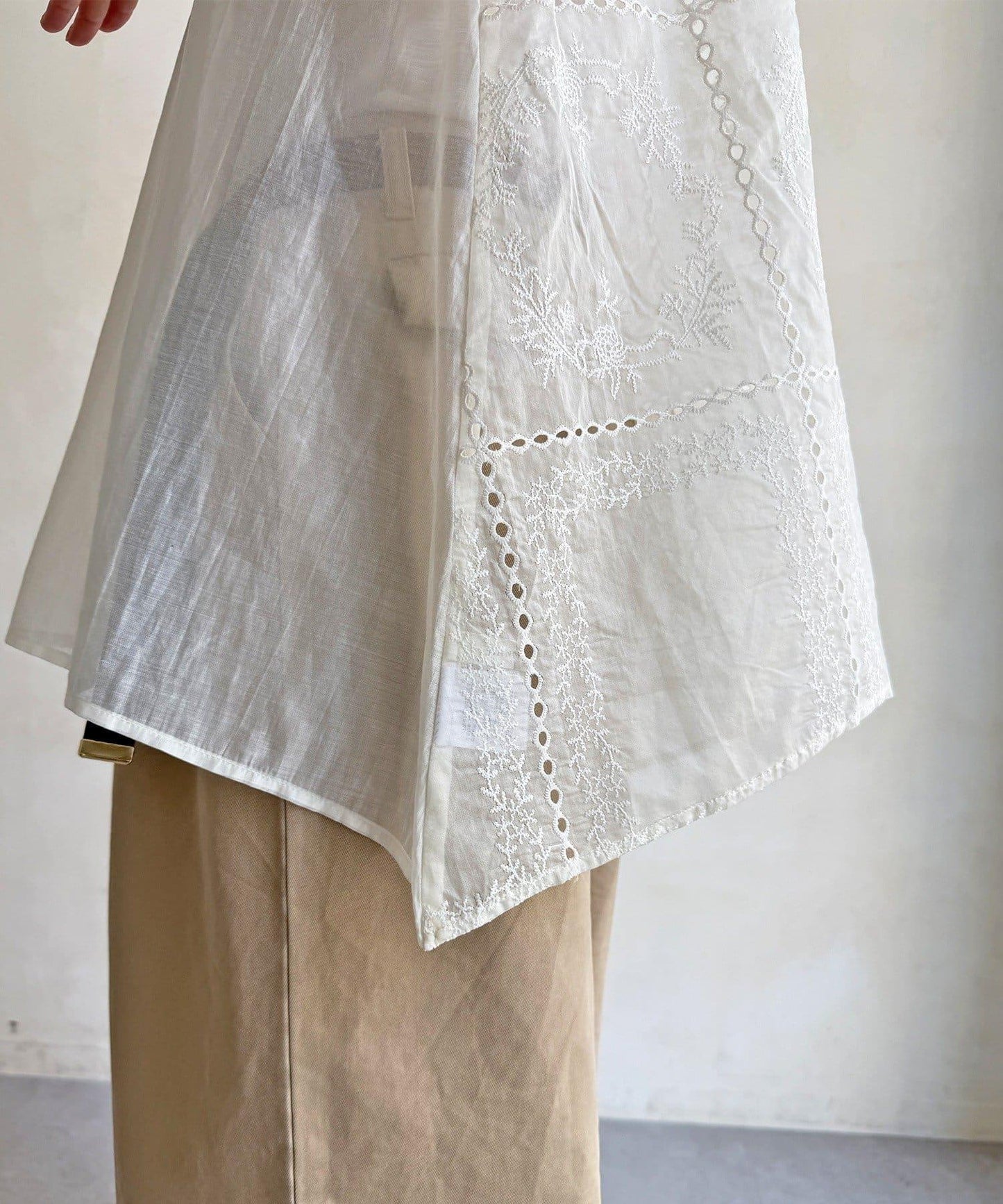 方形刺繡襯衫