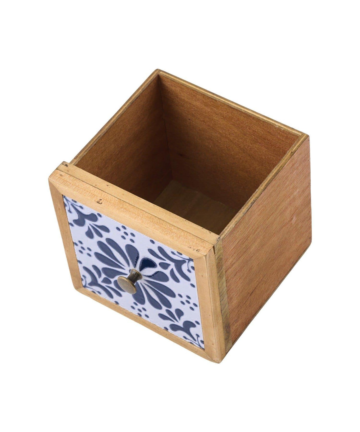 2way瓷磚3連抽屜收納盒 natural tile