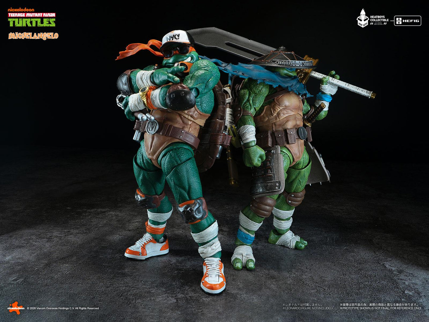 ミュータント・タートルズ HEATBOYS HB0105米開朗基羅 可動人偶 豪華版 (初回特典:替換頭雕)