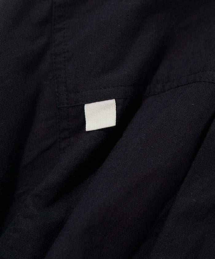 Cotton Linen Open Collar Shirt