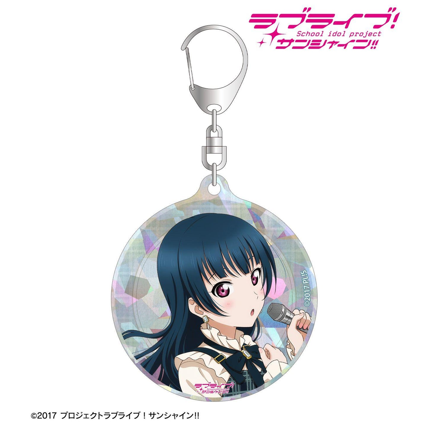 ラブライブ!サンシャイン!!(LoveLive!Sunshine!!) 描き下ろし 津島善子 格紋連衣裙衣裝ver. 全息亞克力鑰匙扣