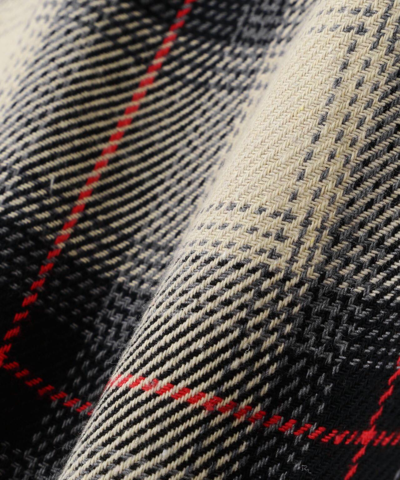 B omnivore/ビーオムニボー HAND STITCH FLANNEL 手工縫線法蘭絨襯衫