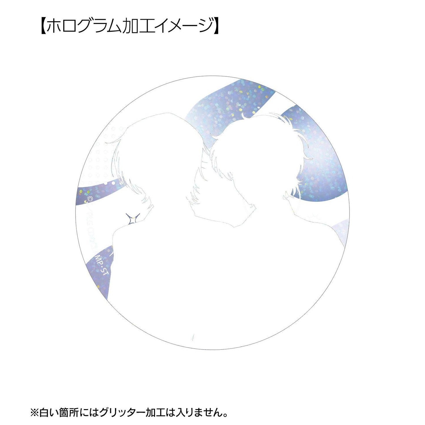 コードギアス 反逆のルルーシュ(叛逆的魯路修) 描き下ろし ルルーシュ&スザク A 夜の海ver. 75mmホログラム徽章