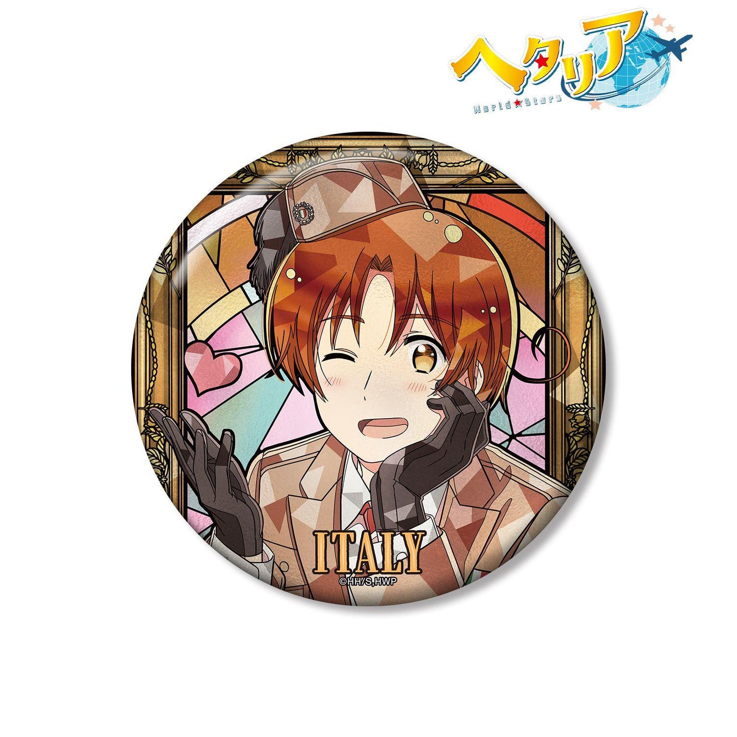 ヘタリア World★Stars_イタリア Aure Glass 意大利 Aure Glass 100mm徽章
