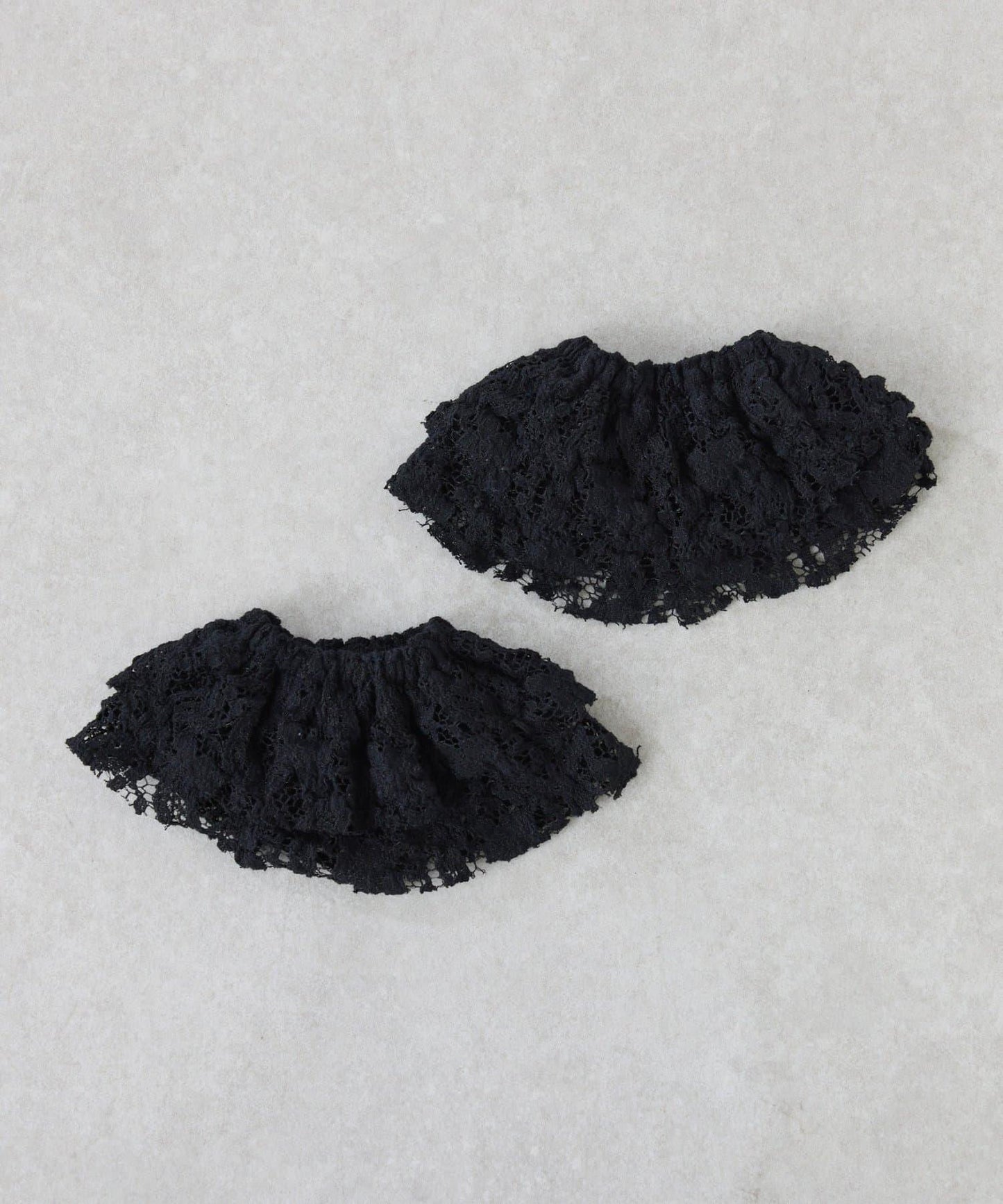 棉質蕾絲袖荷葉邊針織開衫