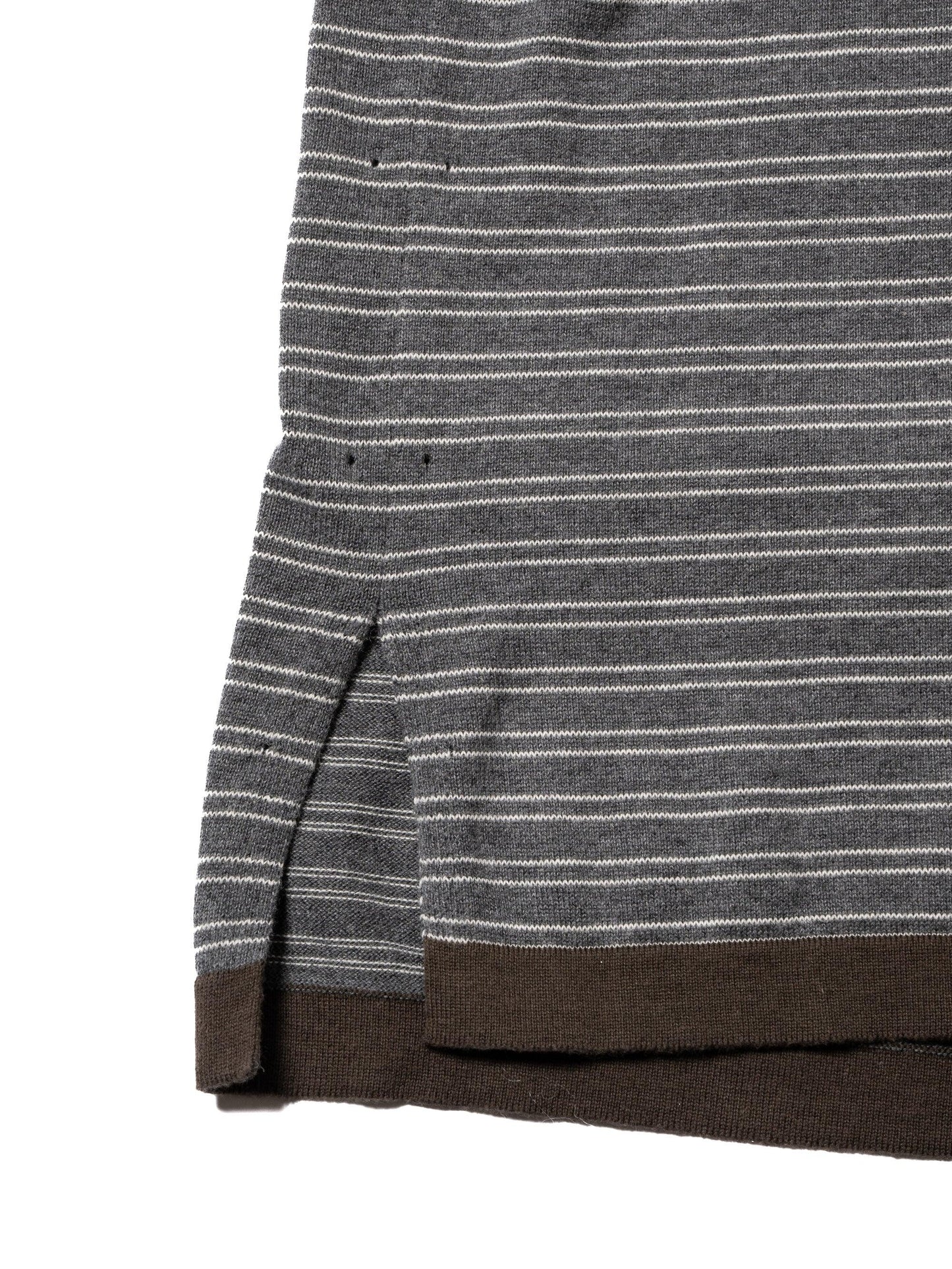 CRAFTED BORDER SWEATER /COTTON YARN 針織衫