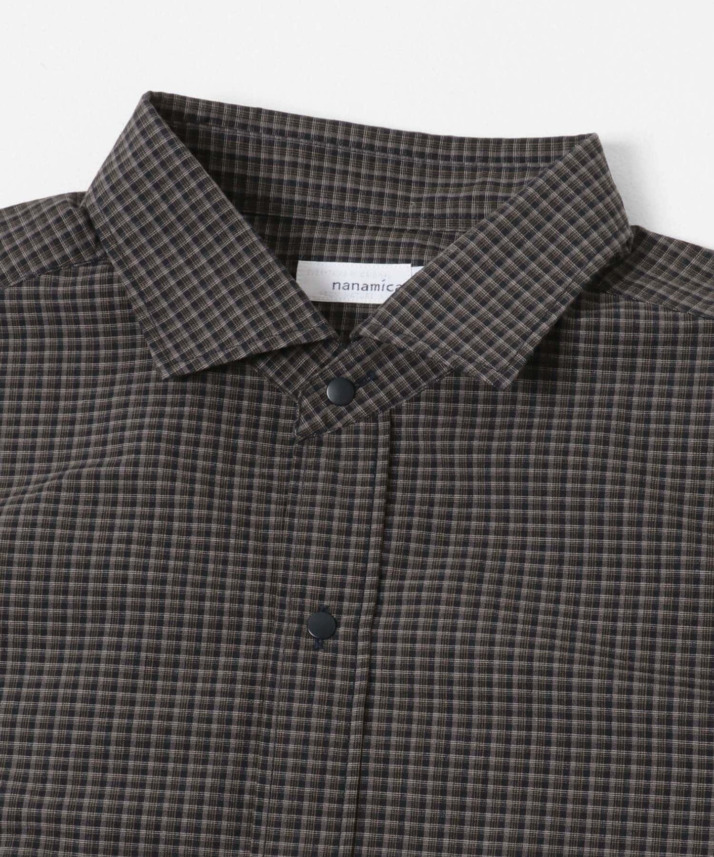 nanamica Micro Plaid Wind 襯衫