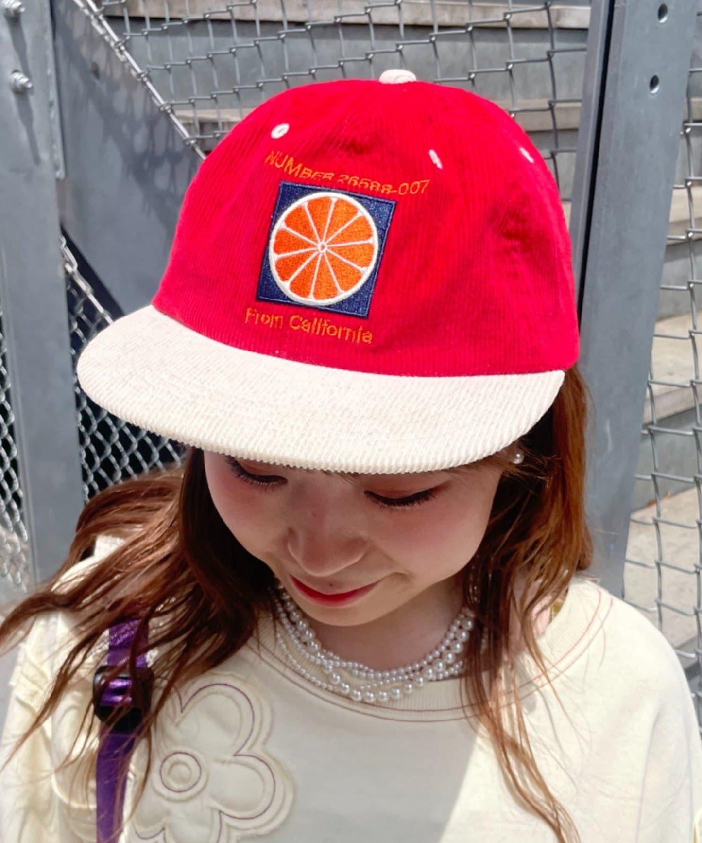 HELLO.SANFRANCISCO 雙色Logo燈芯絨棒球帽