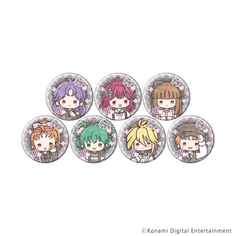 心跳回憶 57mm 全息徽章02/暗黑少女ver. 完整套裝(全7種)