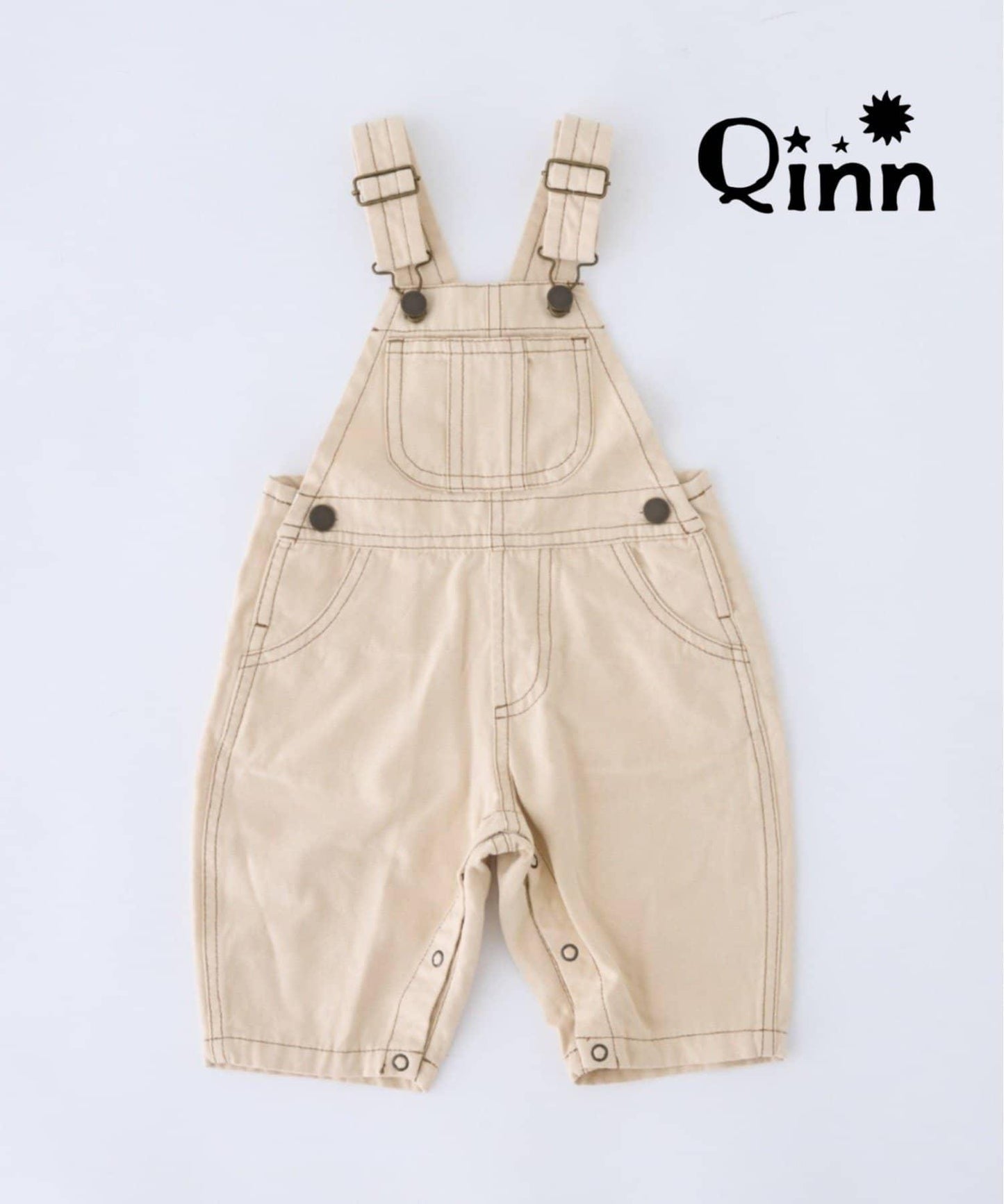 兒童 Qinn鴨子揹帶褲