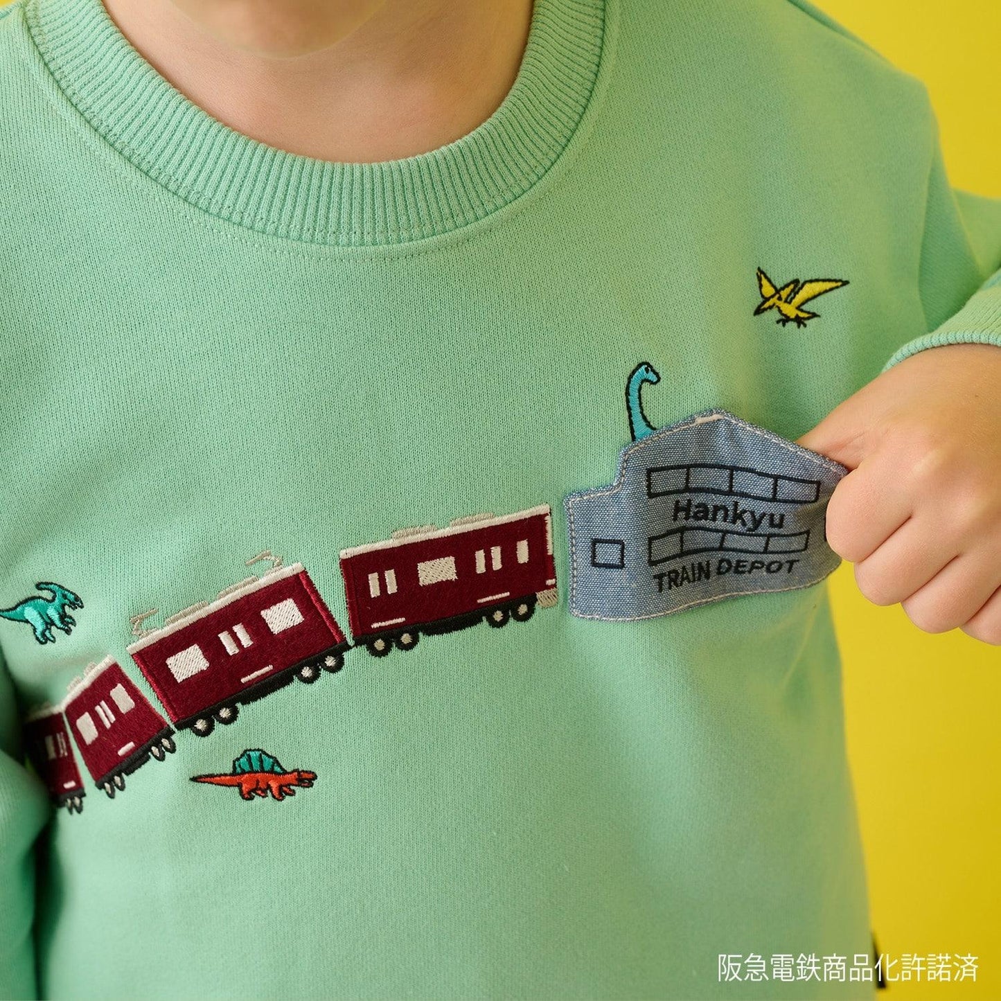阪急電車(阪急電車) 刺繡衛衣