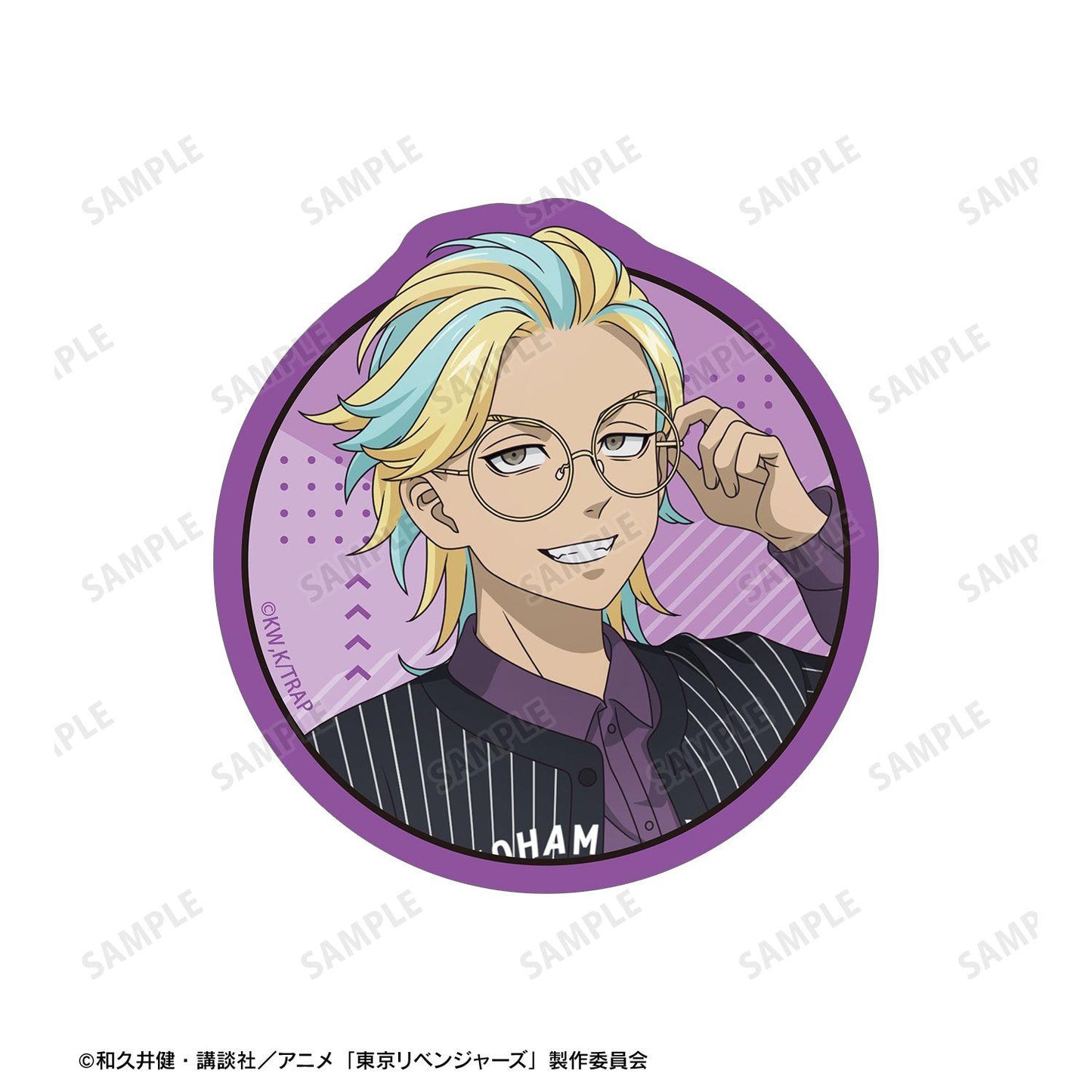 東京リベンジャーズ(東京復仇者) 描き下ろし 灰谷竜膽 棒球衫ver. 異形切割貼紙2個セット
