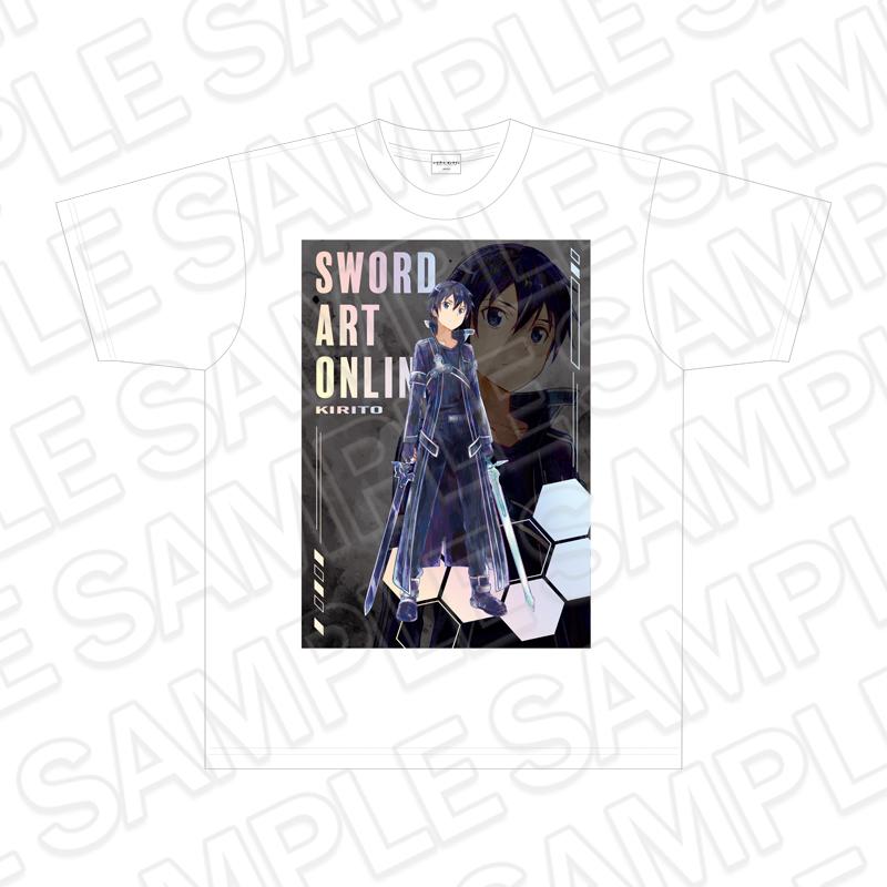 刀劍神域(Sword Art Online) 桐人 T恤 crayon painting ver.