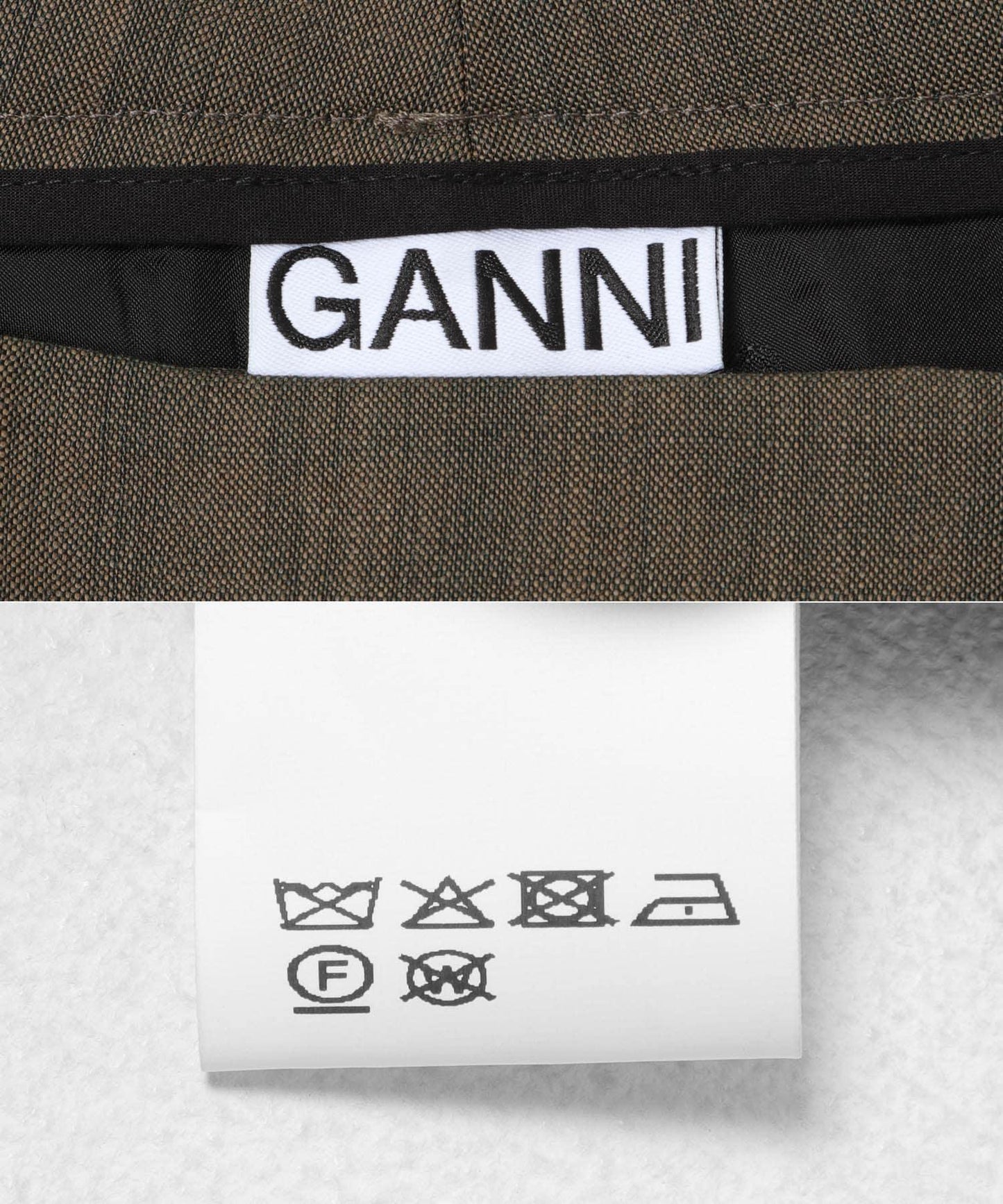GANNI 羊毛混紡 直筒褲