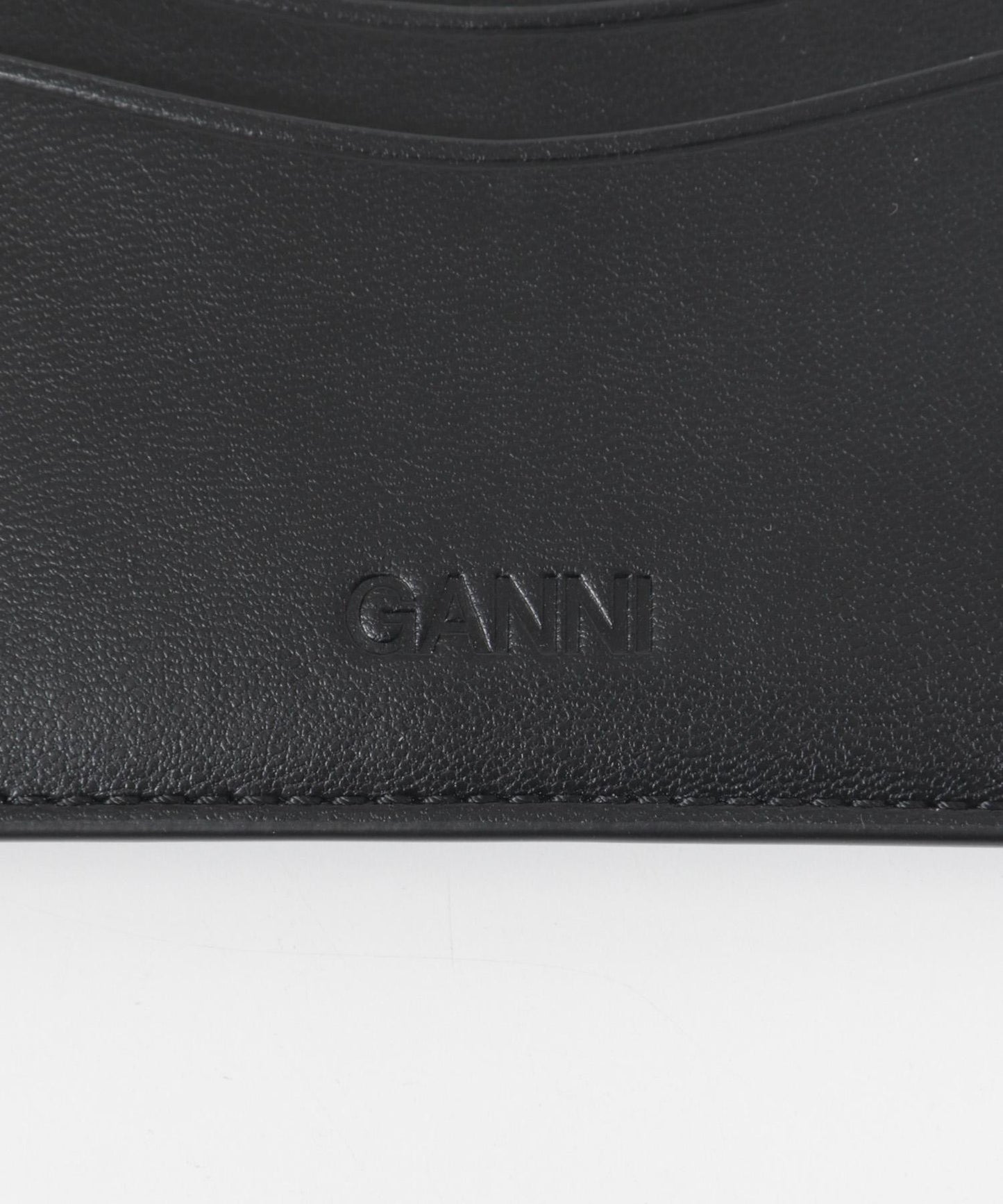 GANNI CARD HOLDER HEARTS STUDS