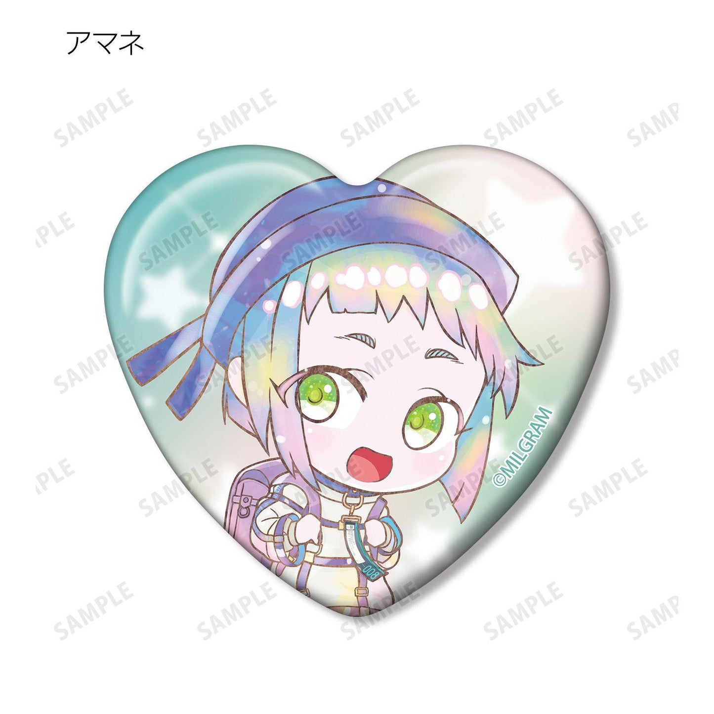 MILGRAM(MILGRAM) トレーディング デフォルメAni-Art KAWAII label ハート型缶バッジ(単位/コンプリートBOX/11パック入り)