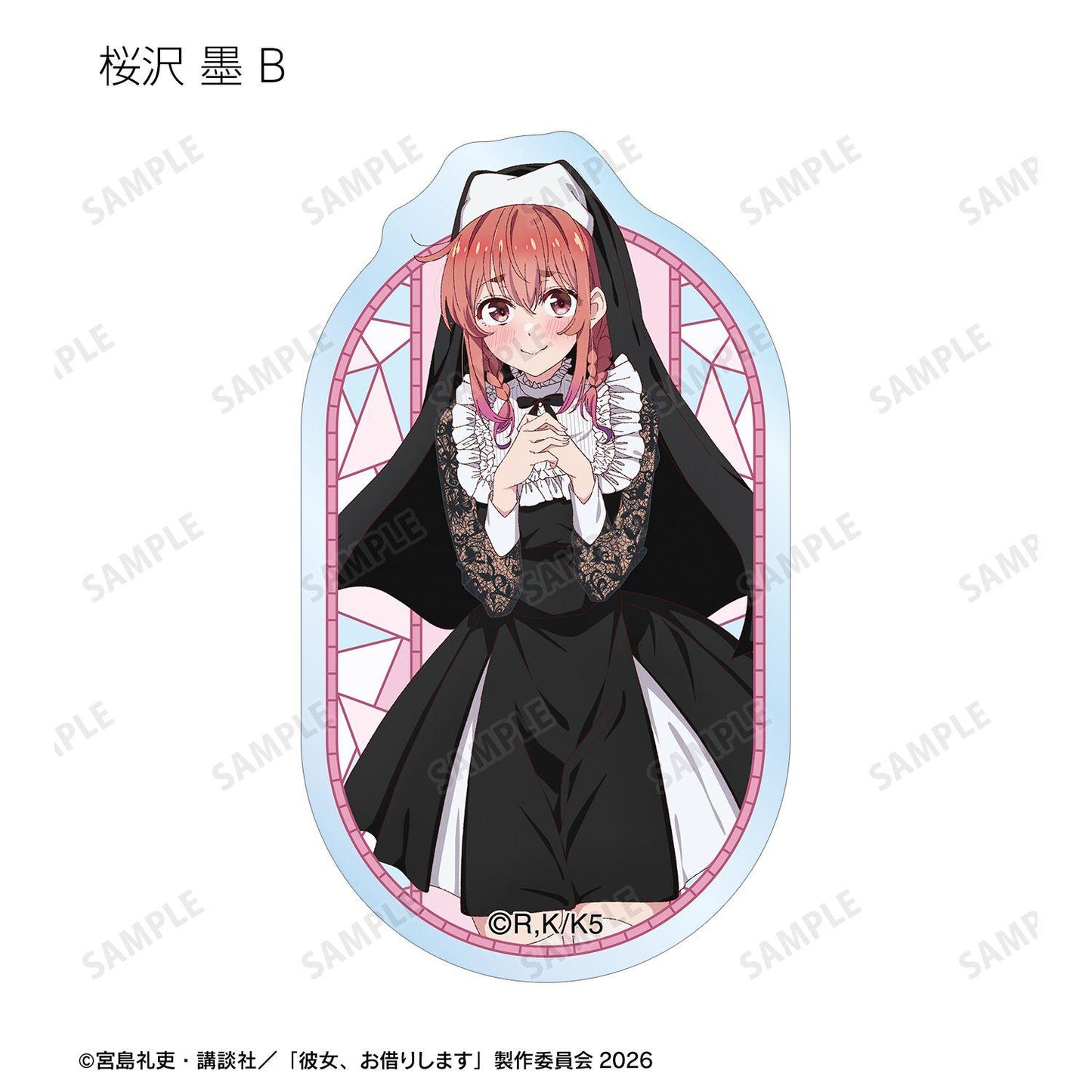 《租借女友》 描き下ろし シスターver. 交易透明切割貼紙 (單位/全套BOX/10包入)