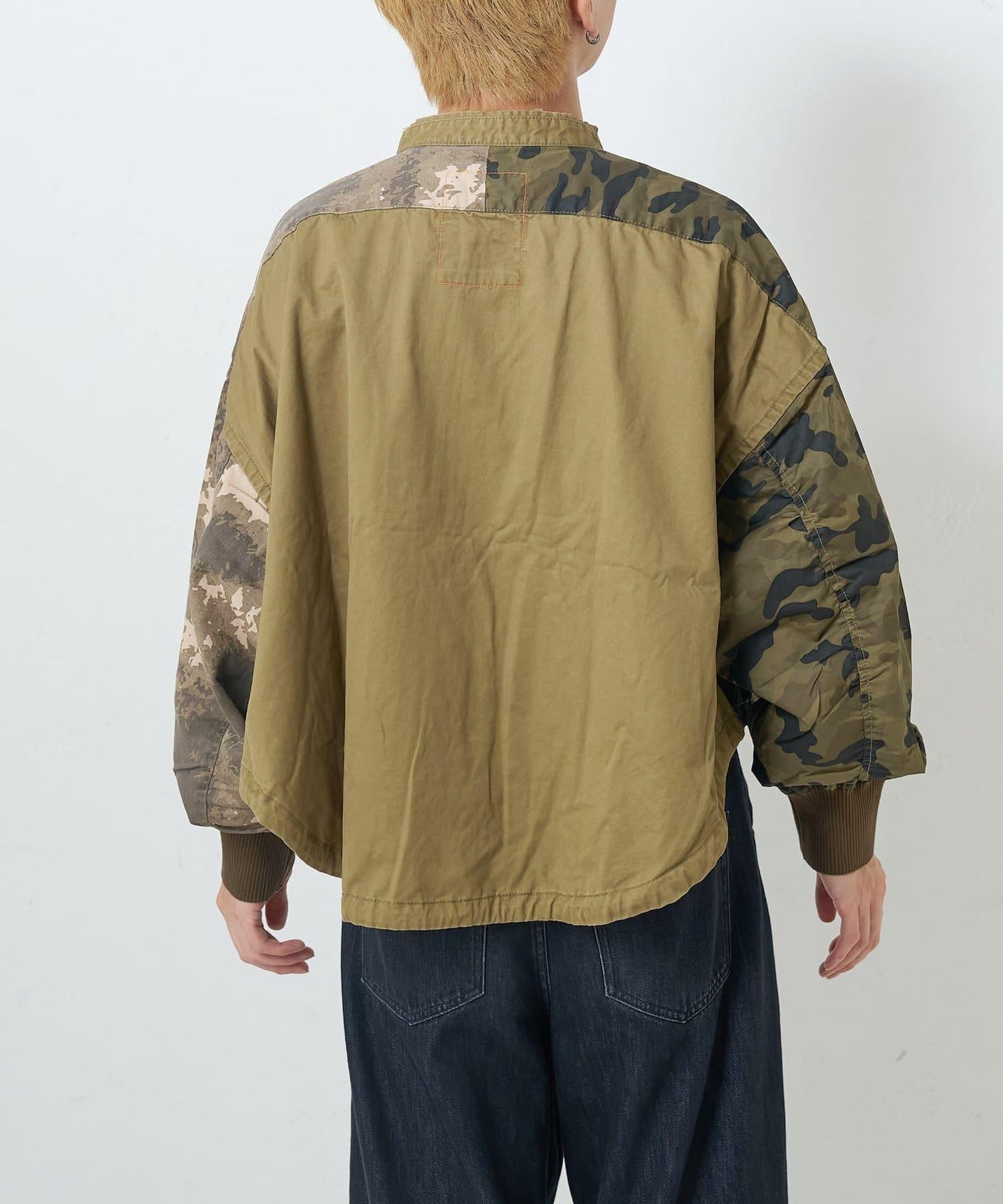 【etsinta】リメイクZIP柄シャツジャケット