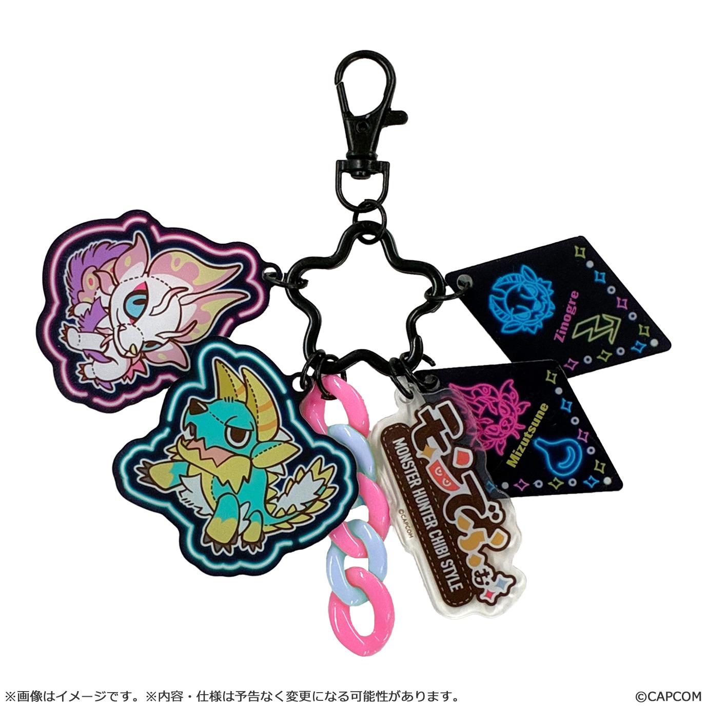 モンスターハンター_モンでふぉ じゃらじゃらアクリルキーホルダー ジンオウガ&タマミツネ