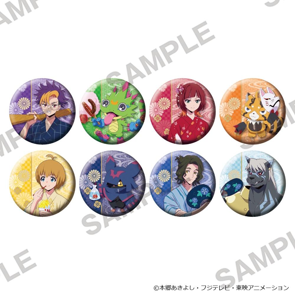 DIGIMON BEATBREAK_キラキラ缶バッジ お祭りVer. 【コンプリートBOX/8パック入り】