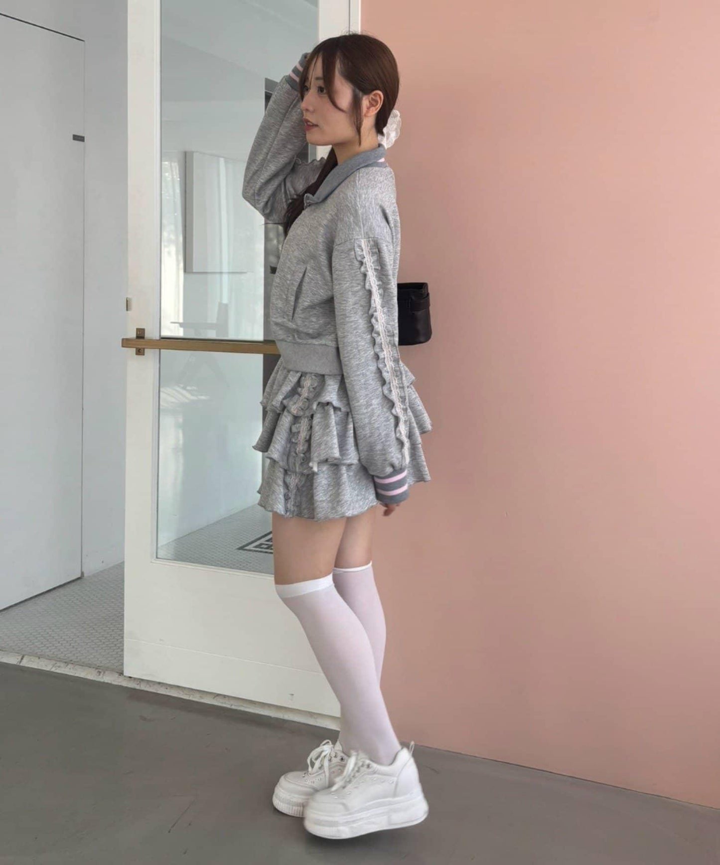NICE CLAUP 3段フリルスカート 連衣裙