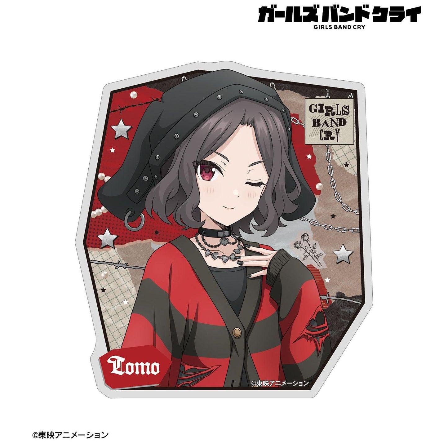 《哭泣少女樂隊》海老塚智 朋克風插畫貼紙