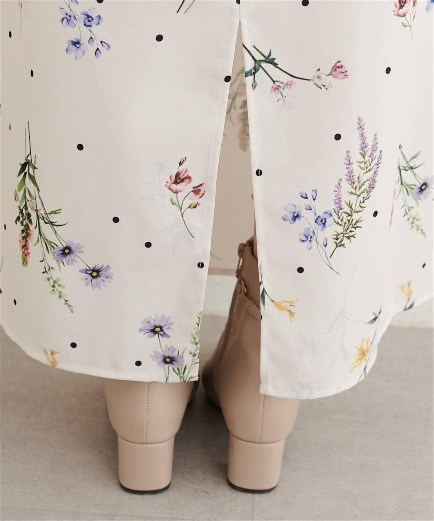 natural couture 原創花柄吊帶連衣裙 聚酯纖維 連衣裙