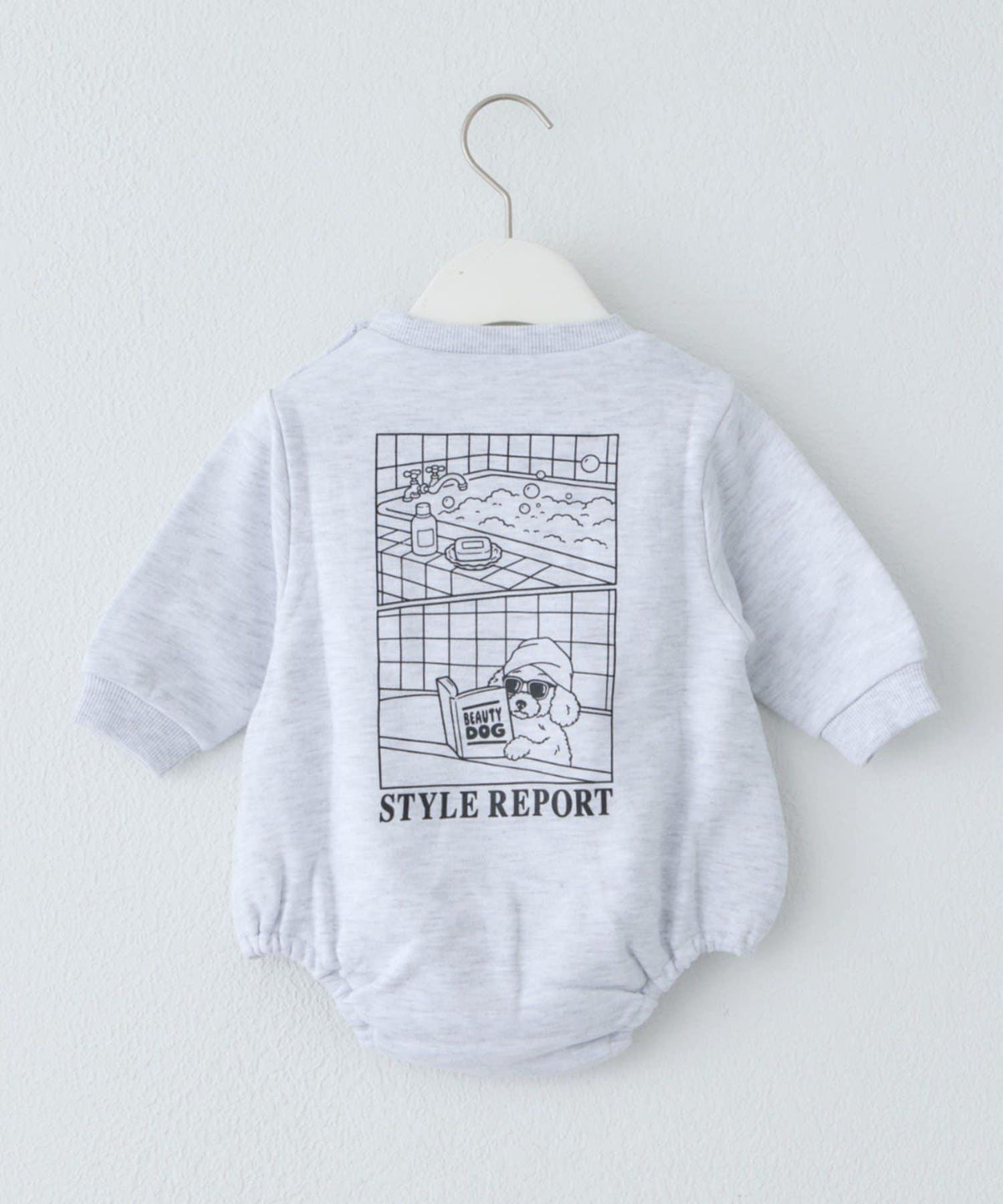 CIAOPANIC TYPY 兒童 嬰兒 狗狗刺繡 柔軟裡毛 連體衣