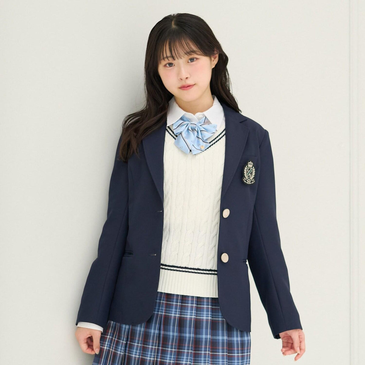 Lovetoxic 徽章裝飾西裝外套 卒服 畢業季 禮儀場合 聚會 発表會 演出服 100%聚酯纖維