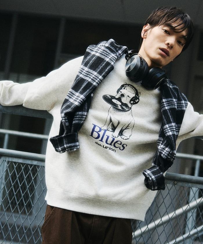 diskunion × FREAK'S STORE 聯名 法鬥 音樂主題 印花 圓領衛衣 寬鬆款 聚酯纖維/棉混紡