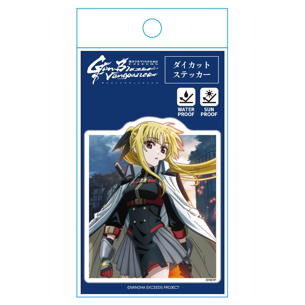 魔法少女奈葉 EXCEEDS Gun Blaze Vengeance 費特 異形貼紙 約75mm 鹽化乙烯