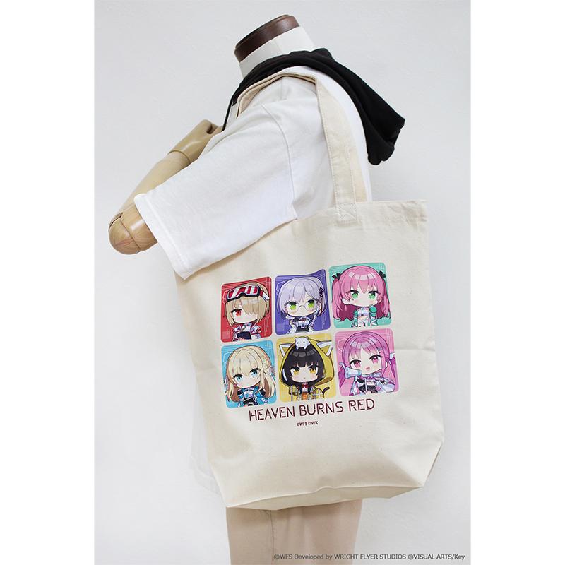 ヘブンバーンズレッド 緋染天空 帆布托特包 賽博朋克ver. H37cm×W36cm×D11cm 棉100%
