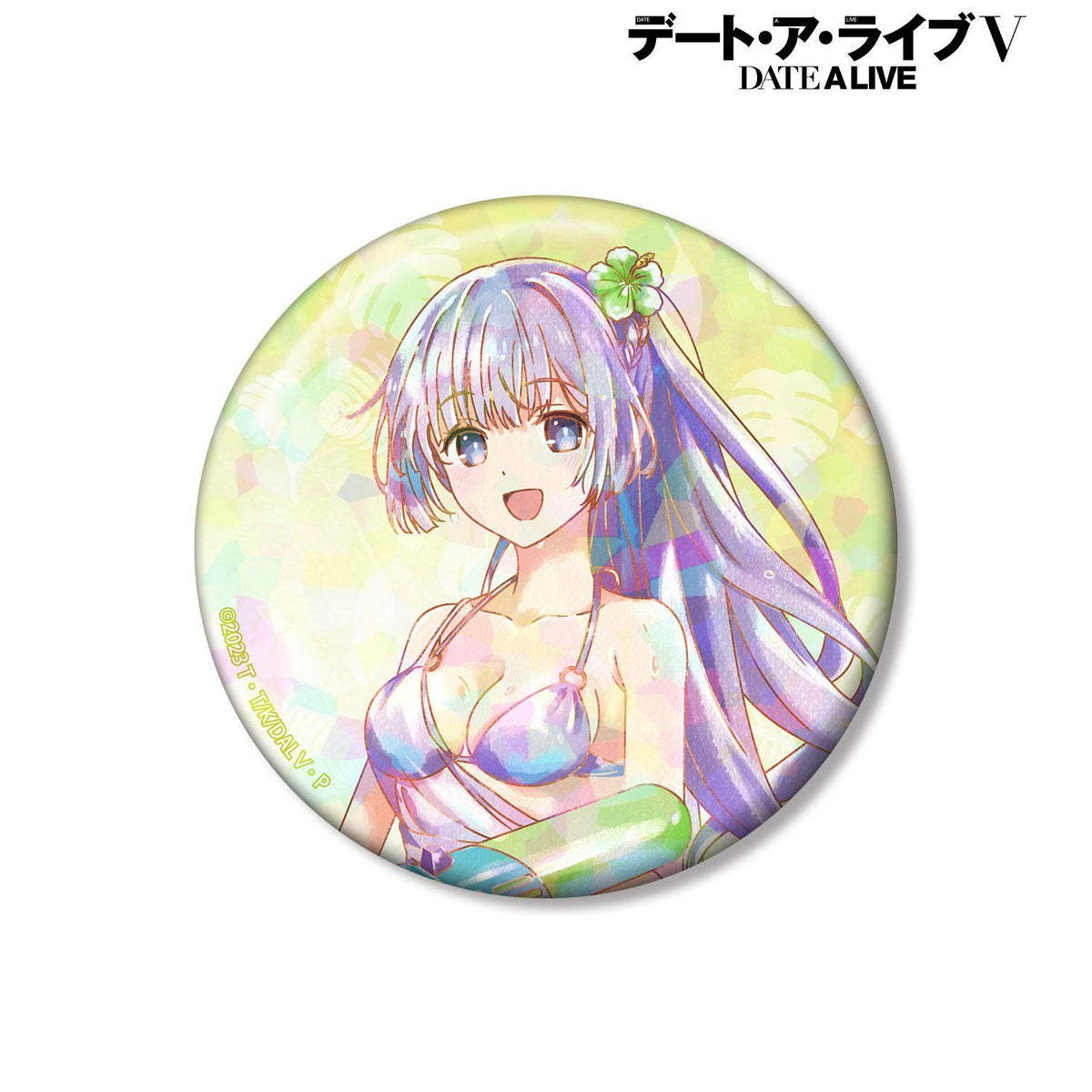 《約會大作戰》V 誘宵美九 約會·度假ver. 75mm 鐳射徽章