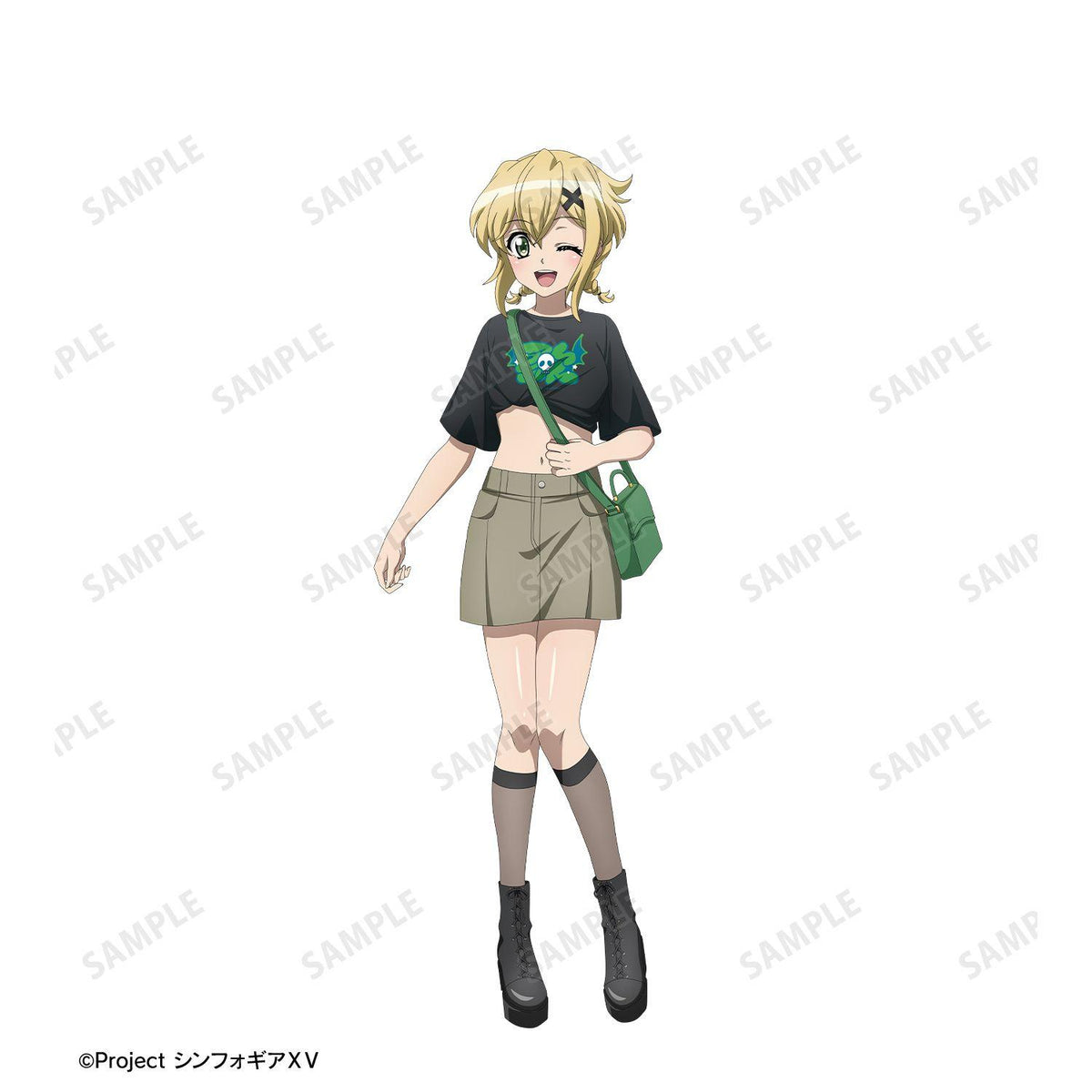 戰姬絕唱Symphogear XV 曉切歌私服插畫款大廓形T恤XL碼男女同款